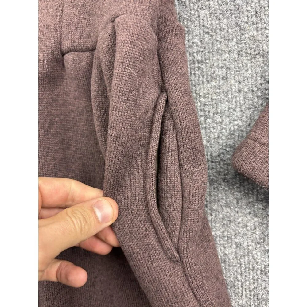 Patagonia‎ Better Sweater Coat Girls XXL 16-18 Brown Fleece Lined Button Front